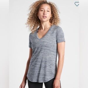 Athleta Breezy Scoop V-neck Tee